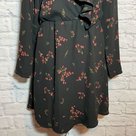 Vero Moda Parisan Short Wrap Long Sleeve Dress Size Small - Picture 5 of 16